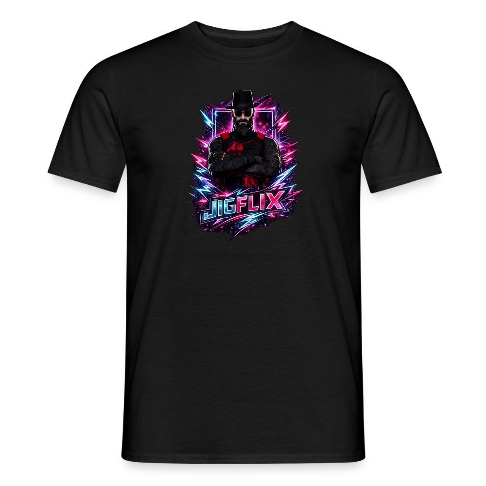 Männer T-Shirt JIGFLIX - black