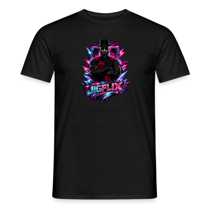 Männer T-Shirt JIGFLIX - black