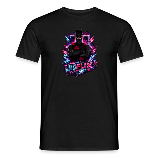 Männer T-Shirt JIGFLIX - black