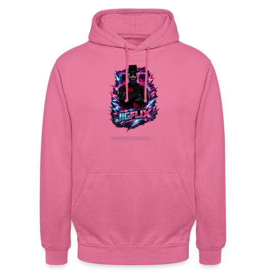 JIGFLIX Unisex Hoodie – Neon Style Edition - pink